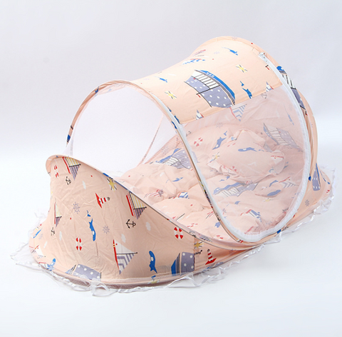 Image of Foldable Baby Bed Net With Pillow Net 2pieces Set