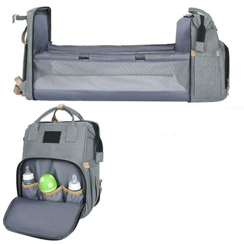Image of Stroller Diaper Bag with Baby Bed