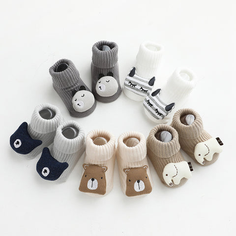 Image of Baby Socks Dispensing Glue Non-Slip Loose Baby Socks Children Floor Socks