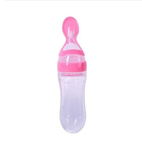 Image of Silicone Training Rice Spoon, Infant Cereal Food Supplement, Safe Feeder