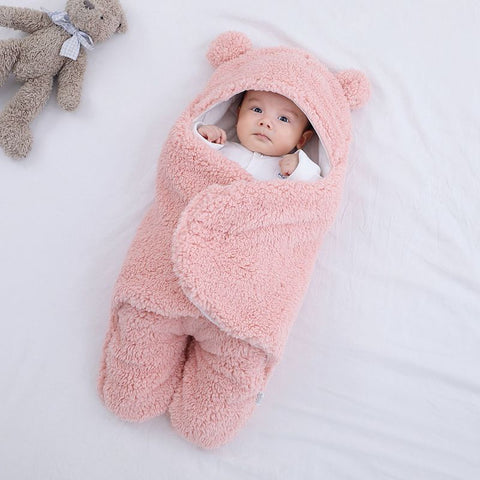 Image of Baby Sleeping Bag Envelope for Newborn Baby Winter Swaddle Blanket