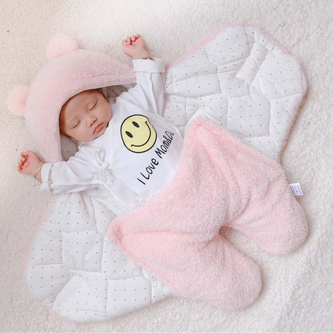 Image of Baby Sleeping Bag Envelope for Newborn Baby Winter Swaddle Blanket