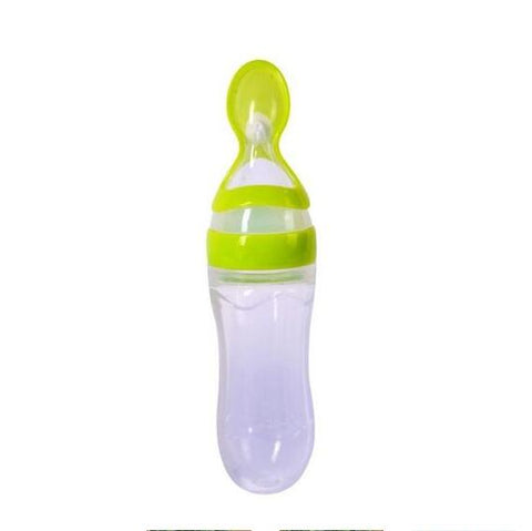 Image of Silicone Training Rice Spoon, Infant Cereal Food Supplement, Safe Feeder