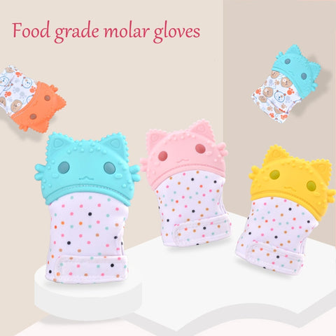 Image of Baby teether gloves baby molar gloves