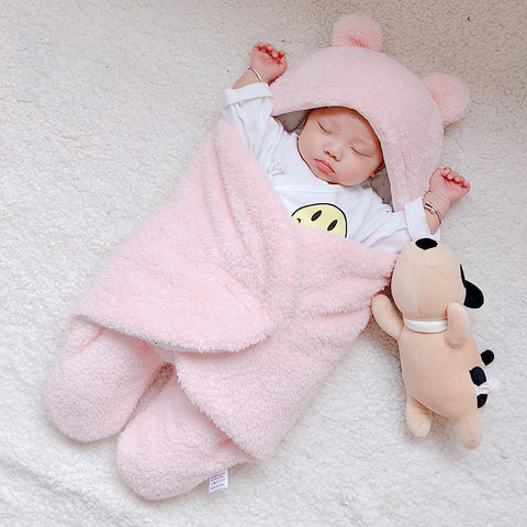 Image of Baby Sleeping Bag Envelope for Newborn Baby Winter Swaddle Blanket