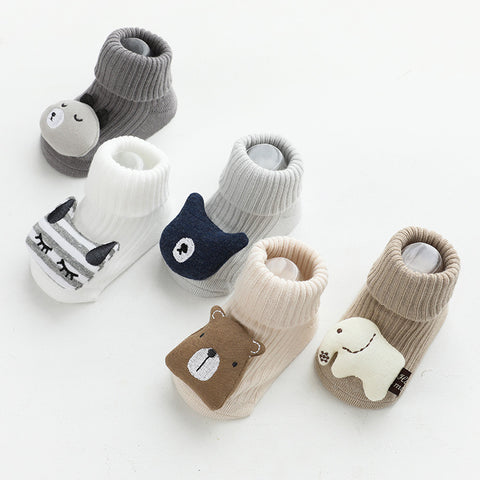 Image of Baby Socks Dispensing Glue Non-Slip Loose Baby Socks Children Floor Socks