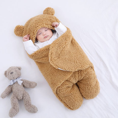 Image of Baby Sleeping Bag Envelope for Newborn Baby Winter Swaddle Blanket