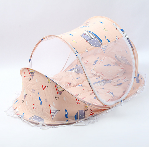 Image of Foldable  Baby Bed Net With Pillow Net 2pieces Set