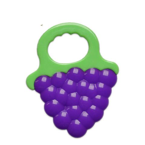 Image of Toddlers Infants Baby Teething Toy Soft Silicone Fruit Teether Holder