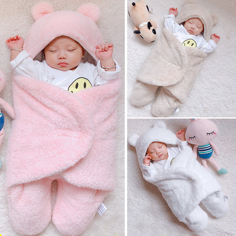 Image of Baby Sleeping Bag Envelope for Newborn Baby Winter Swaddle Blanket