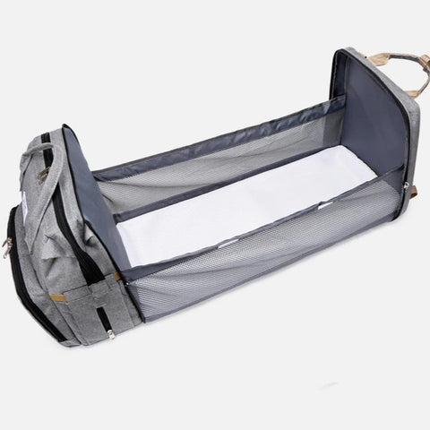 Image of Stroller Diaper Bag with Baby Bed