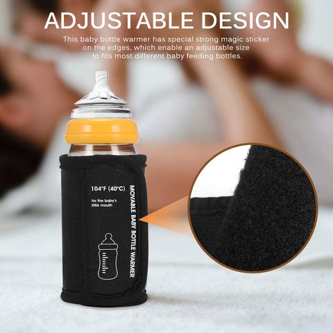 Image of Baby Bottle Warmer Car Moveable USB Bottle Cup Heating Insulation Bag